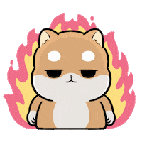 Angry Line Sticker by 柴犬皮皮&小胖雞