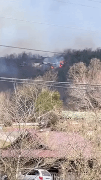 Brush Fire Prompts Evacuations Near Pigeon Forge, Tennessee