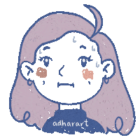 adharart awkward nervous adharart Sticker