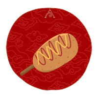 Corndog Sticker by ppitchengdu