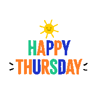 Thursday Weekday Sticker by Jessica Lau