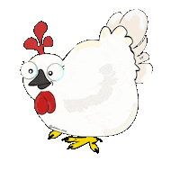 Chickens_gang chickens bernadette poule chickensgang Sticker