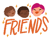 Friends Color Sticker
