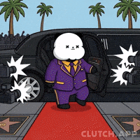 Living Large Red Carpet GIF by Kanpai Pandas