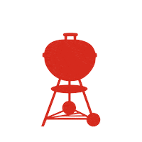WeberGermanyAustria sommer grillen kettle bbq time Sticker