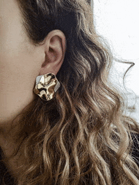 mirtogal gold jewelry earrings ear GIF