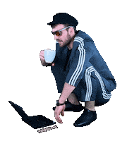 Happy Drink Tea Sticker by Biznek