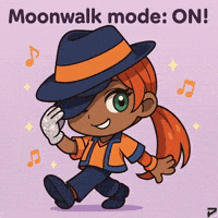 Moonwalk Fedora GIF by Persona