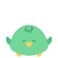 bktart cartoon animals green animal Sticker