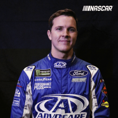 trevor bayne nascar driver reactions GIF by NASCAR
