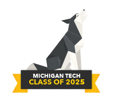 Class Of 2025 Sticker by Michigan Tech