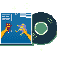 Video Games Pixel Sticker by Father/Daughter Records