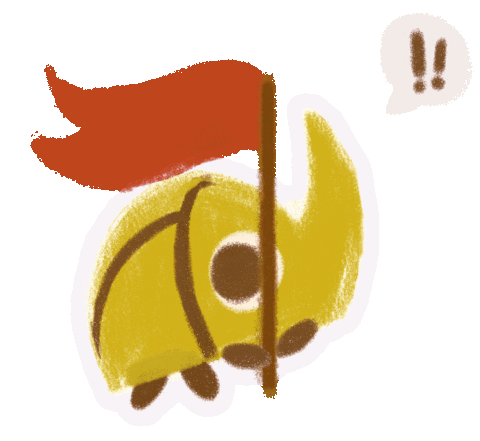 MonsterPieZoe giphyupload flag insect raid Sticker