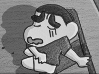 Sad Shin Chan GIF