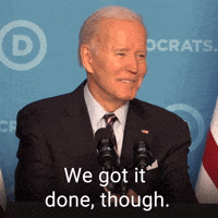 We got it done, though.