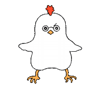 Angry Chicken Sticker