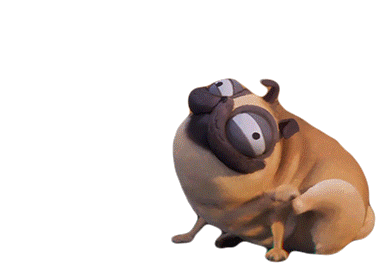 Dog Pug Sticker by NETFLIX