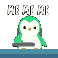 Hand Up Me Me Me Sticker by Abster