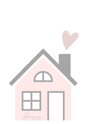 dreaminginteriors giphyupload home hearts house Sticker