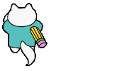 Happy Birthday Cute Cat Sticker