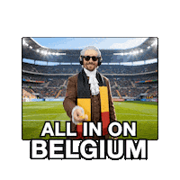 Belgium Football Sticker