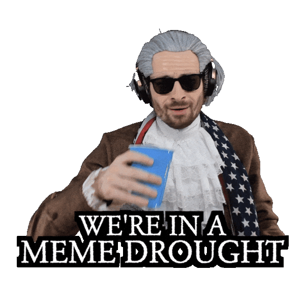 The Great Depression No Memes Sticker