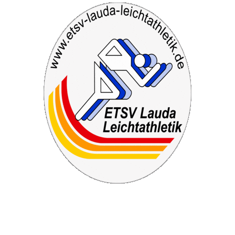 Logo Leichtathletik Sticker by ETSV 1904 Lauda e. V.