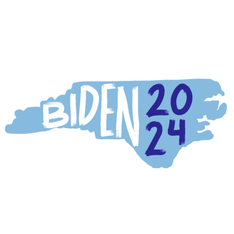 North Carolina Biden Sticker by Creative Courage