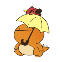 OrangeDragon orange dragon orangedragon 橘色恐龍 Sticker