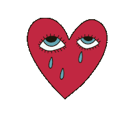 Sad Heart Sticker