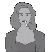 Smoking Sticker by Gudim