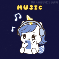 Musik Tune In GIF by Brave Unicorn
