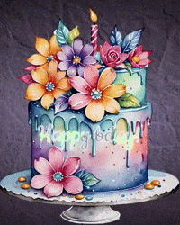 Glow Happy Birthday GIF