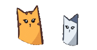 Big Eyes Cats Sticker