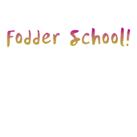 Fodder School Sticker by willaworkshops