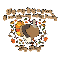 Thanks Giving Sticker by Old Sole Designs
