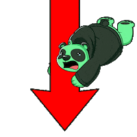 Market Crash Pain Sticker by SuperVerse