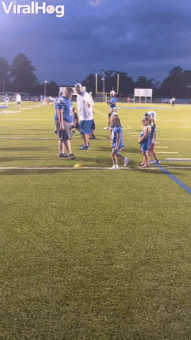 Little Girl Lays the Smackdown on Tackling Dummy