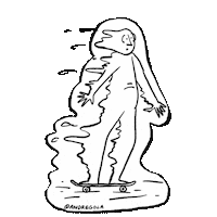 Skate Skating Sticker by andregola