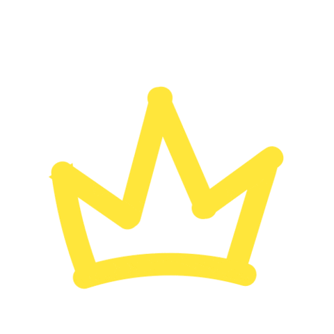 Overtraw giphyupload yellow crown overtraw Sticker