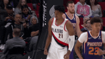 Trail Blazers Reaction GIF by NBA