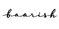 UnnatiR text black rain indian Sticker