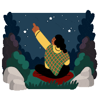 Stargazing Sticker by Center Parcs