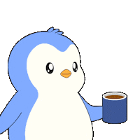 Good Morning Coffee Sticker by Pudgy Penguins