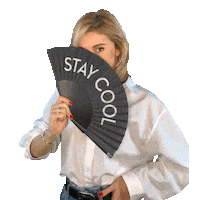 Stay Cool Wink Sticker by Yulianna Karaulova