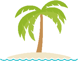 palm trees summer Sticker by QVC