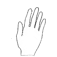 Wemadetogether fun smile hand puppet Sticker
