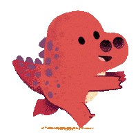 Happy Dinosaur Sticker