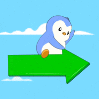 Flying On My Way GIF by Pudgy Penguins