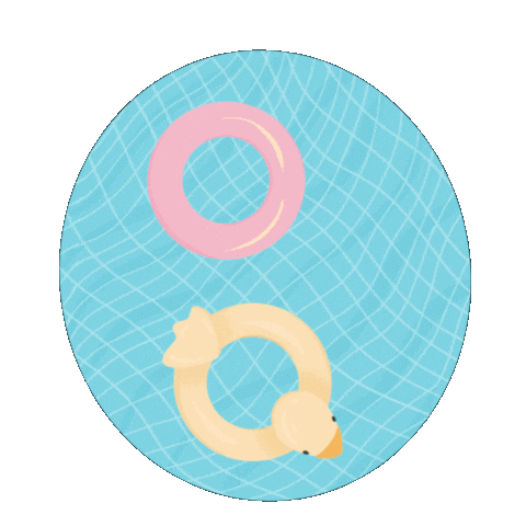 Pool Party Summer Sticker by Neeryletters